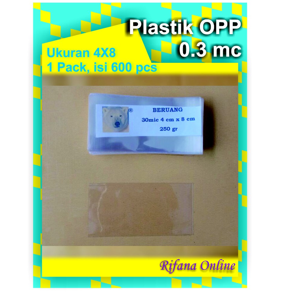 Plastik OPP Ukuran 4 x 8 cm | Shopee Indonesia