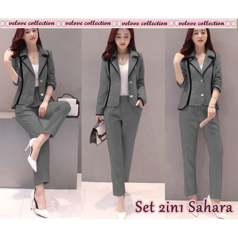 Jual WE-STORE-COD-SETELAN WANITA TERBARU-SETELAN BLEZER-SETELAN KERJA- SETELAN WANITA KOREA-BAJU SETELAN Indonesia|Shopee Indonesia