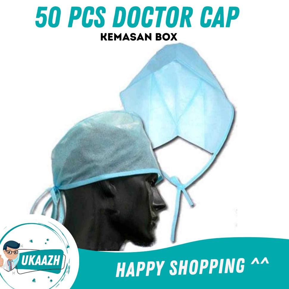 Terlaris.. 50pcs Disposable Surgeon Surgical Nurse Doctor Cap Topi Operasi  Dokter Hair Net Sekali Pa | Shopee Indonesia
