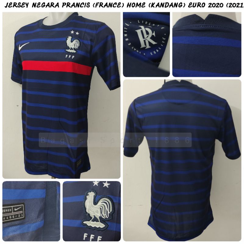 Official 2020 2021 france home shirt available to buy online. Jual Jersey Baju Bola Negara Prancis Home Kit Kandang Piala Eropa 2020 New Shirt 2021 Les Blues Euro21 Indonesia Shopee Indonesia