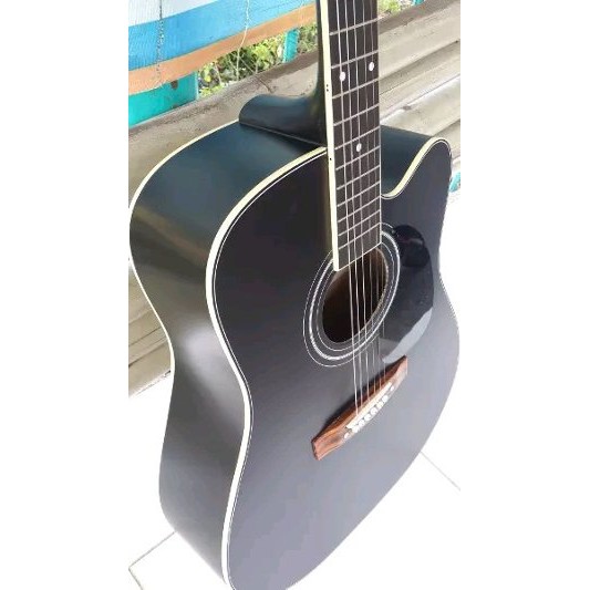 Promo Gitar akustik blackdoff F100 dapet tas dan senar fender Terlaris |  Shopee Indonesia