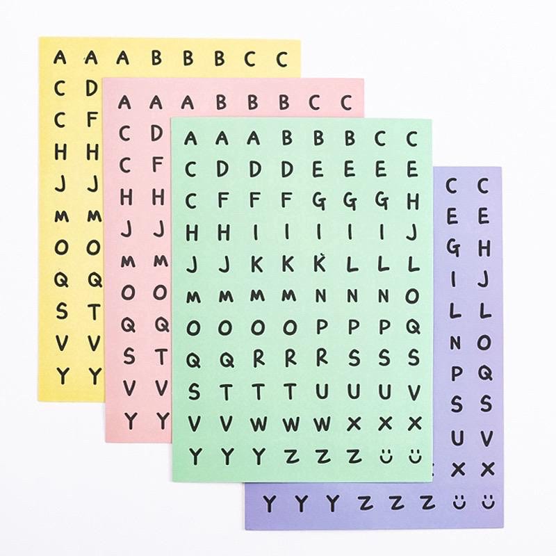 Mencari 5 kata pada huruf acak dalam bahasa inggris. 1lembar Sticker Alphabet Font Besar Sticker Huruf Shopee Indonesia