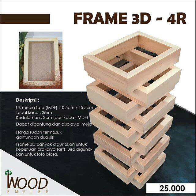 Transform a photo from your computer or from the web into a webgl 3d animated object, publish and share. Frame 3d 4r Shopee Indonesia