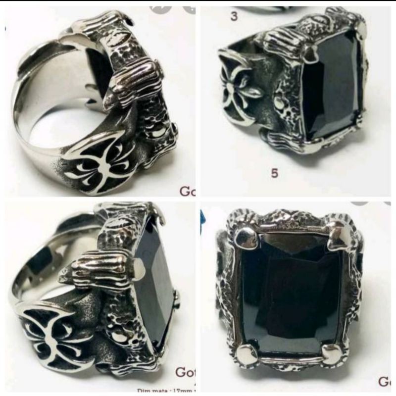 Jual cincin perak pria batu akik emban cowok permata 01 Indonesia|Shopee  Indonesia