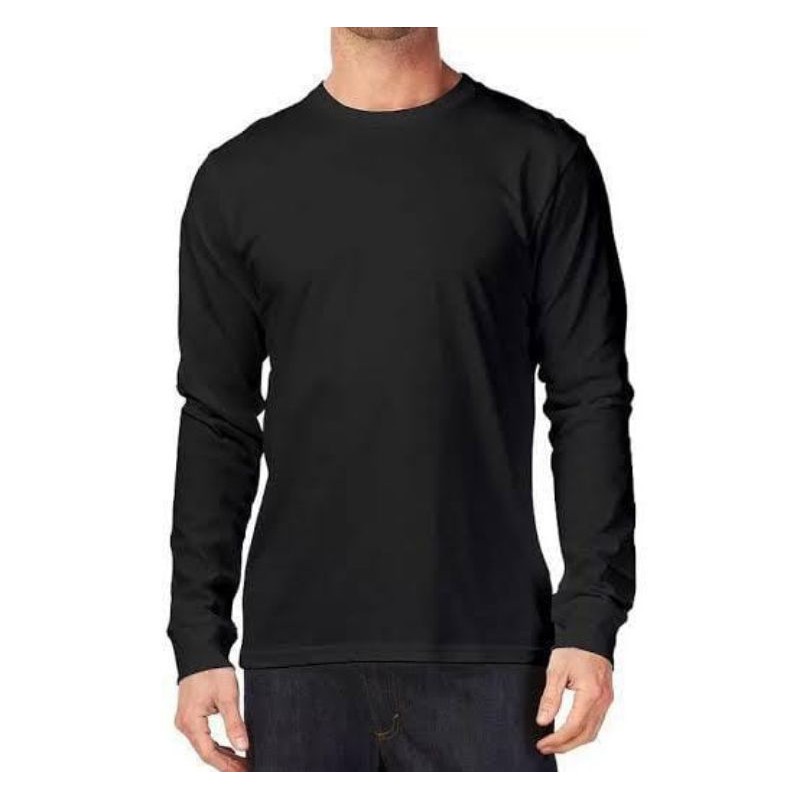 Desain kaos polos hitam depan belakang, kaos putih polos depan belakang, desain kaos polos lengan panjang depan belakang, kaos polos hitam . Kaos Hitam Lengan Panjang Long Sleeve Hitam Shopee Indonesia