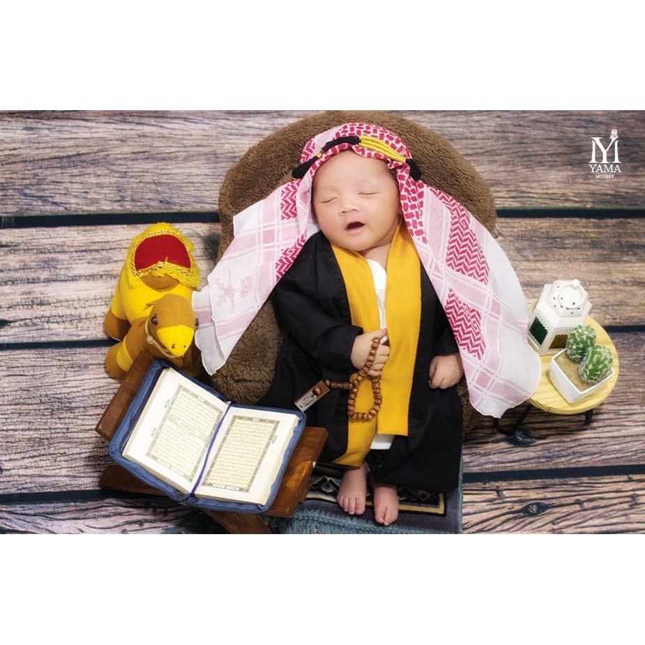 Setelah bayi baru lahir, bunda bisa langsung mendoakannya supaya ia mendapatkan berkah dari allah swt ya. Jual Igal Jubah Asykar Bisht Raja Salman Gamis Arab Koko Iqal Ikat Sorban Bayi Anak Foto Bayi Studio Kostum Newborn Bayi Baru Lahir Lucu Merah Bebibung By Bebizu Bekasi Bisa Cod Bayar