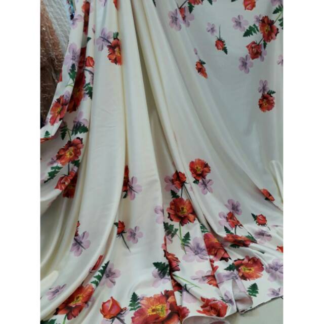Bahan ini berbahan dasar polyester. Kain Bahan Seta Silk Exclusive Shopee Indonesia