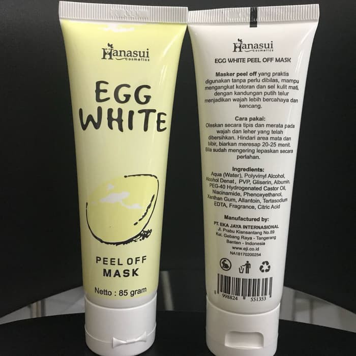 Hanasui egg white peel off mask atau hanasui masker putih telur yaitu terobosan baru yang mempermudah anda memiliki wajah putih bersih merona, . Hanasui Egg White Tube 80gr Peel Off Mask Masker Putih Telor Alami Masker Hanasui Original Shopee Indonesia