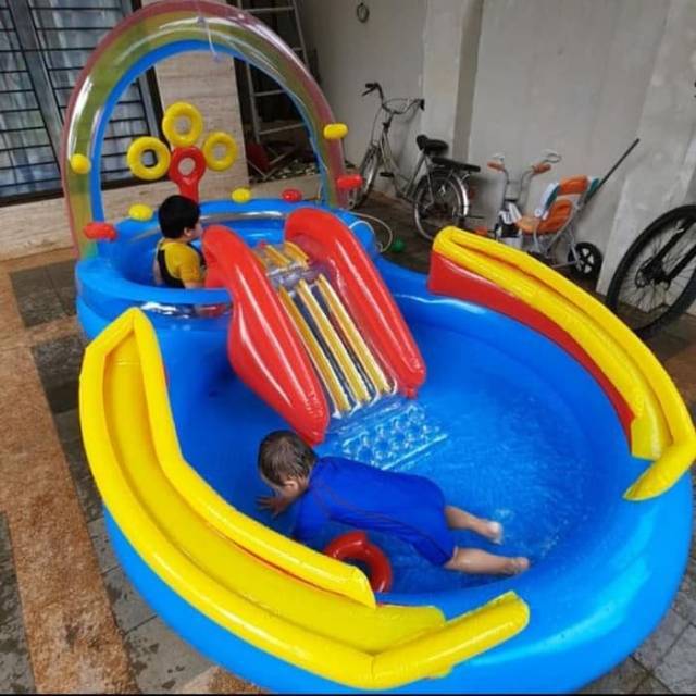 Jual Intex Kolam Renang Perosotan Besar Anak - Kids Pool Mandi Bola Pompa  Angin Indonesia|Shopee Indonesia