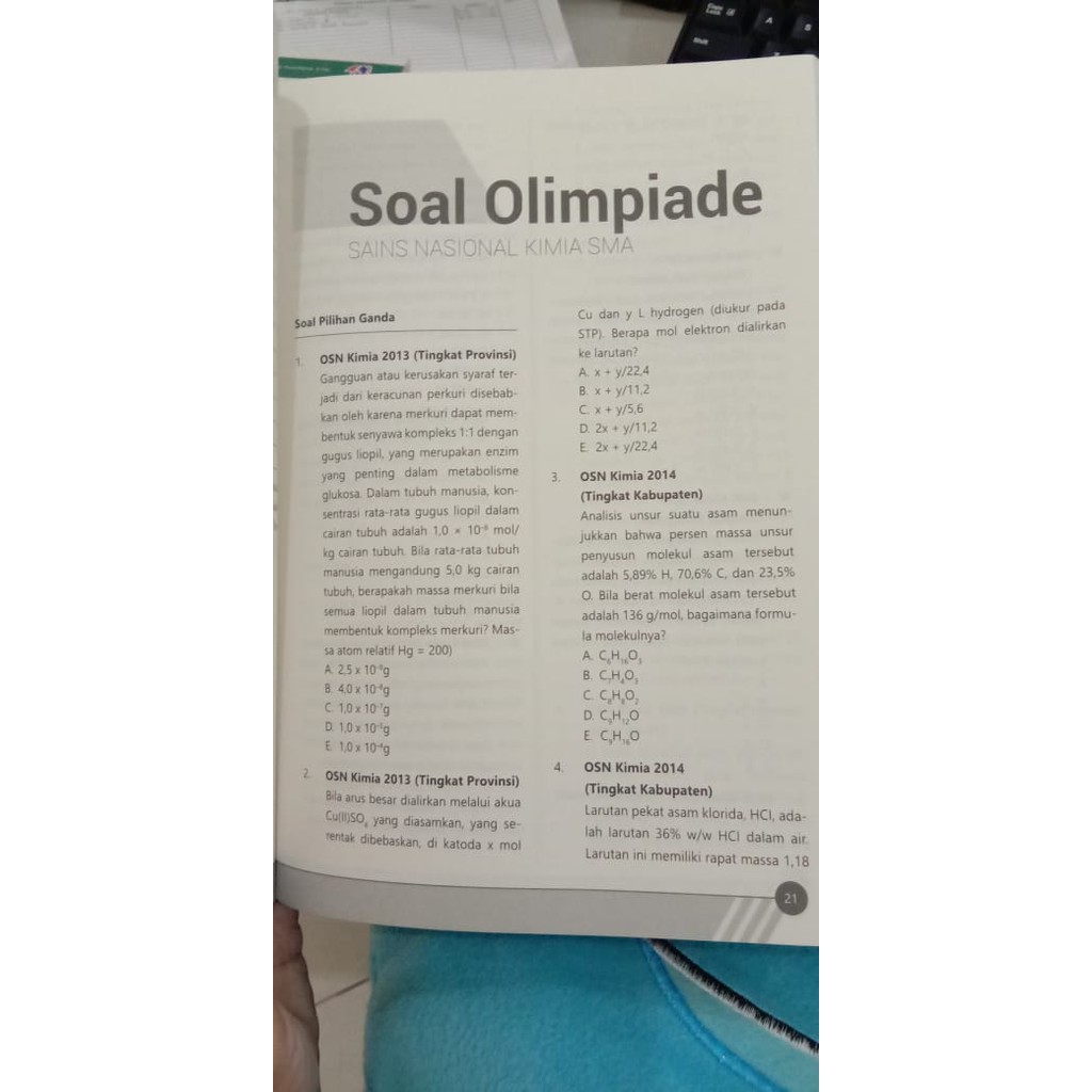 Pembahasan soal kimia ksm provinsi 2016 oleh urip rukim (www.urip.info). Olimpiade Sains Nasional Osn Kimia Sma Shopee Indonesia