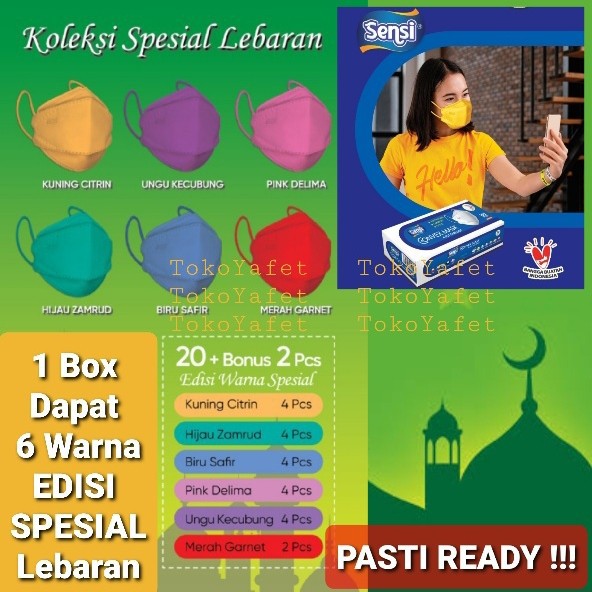 Masker kf94 putih 4 ply evo mask 50 pcs kn95 wn 958 softies duckbill: Masker SENSI Mask Convex 4 Ply Earloop model EVO isi 20