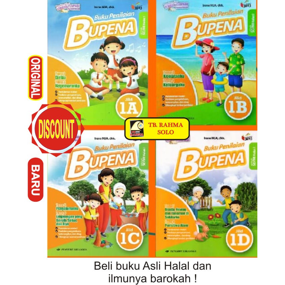 Kita akan mulai dari buku bupena 6a halaman 5. Bupena 1a 1b 1c 1d Buku Penilaian Untuk Sd Mi Kelas 1 Irene Mja Erlangga Shopee Indonesia