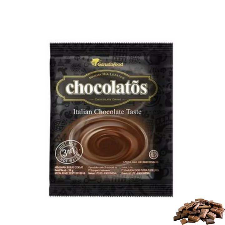Selain wafer stik, chocolatos juga telah mengembangkan produknya ke kategori minuman serbuk rasa cokelat dan cokelat putih green tea latte sebagai inovasi baru . Chocolatos Chocolate Drink 28 gr | Shopee Indonesia