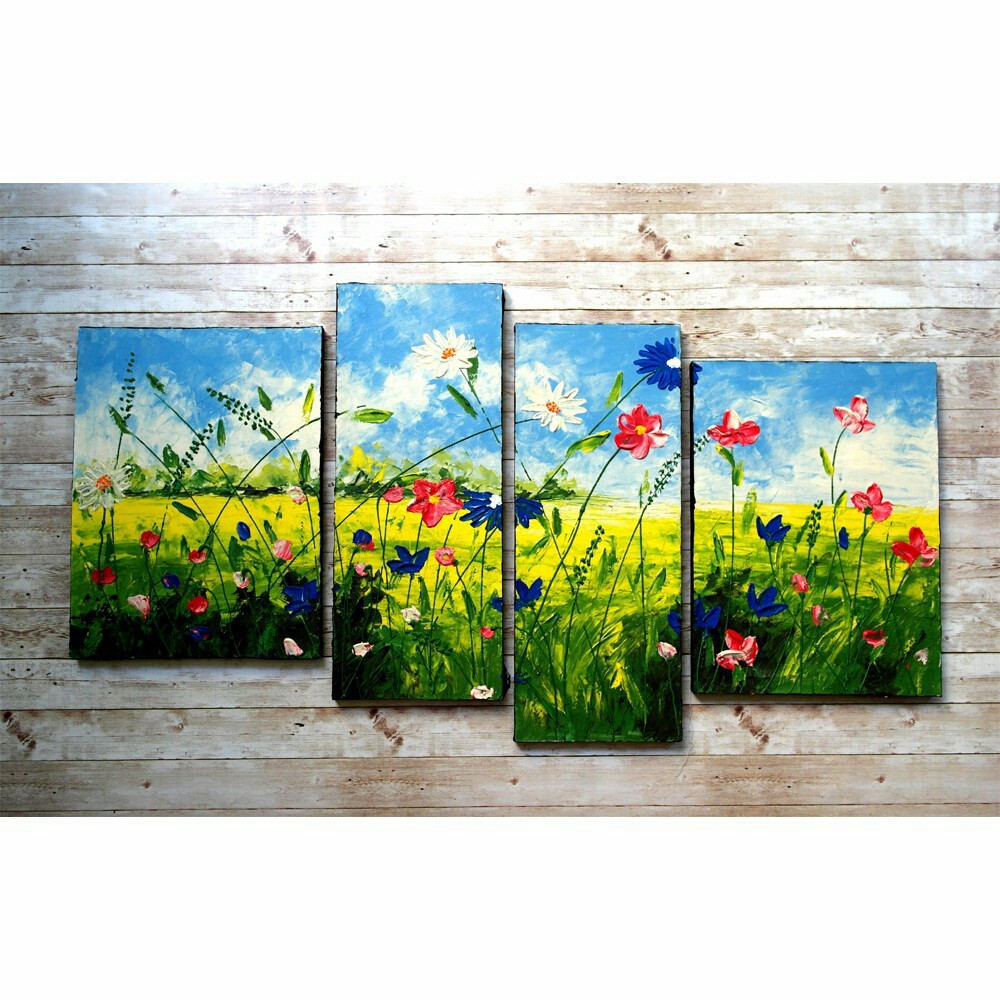 Jual Lukisan Pemandangan Padang Rumput/Bunga Indah Hiasan Dinding - Home Decor Indonesia|Shopee Indonesia 1000_X_1000_jpg