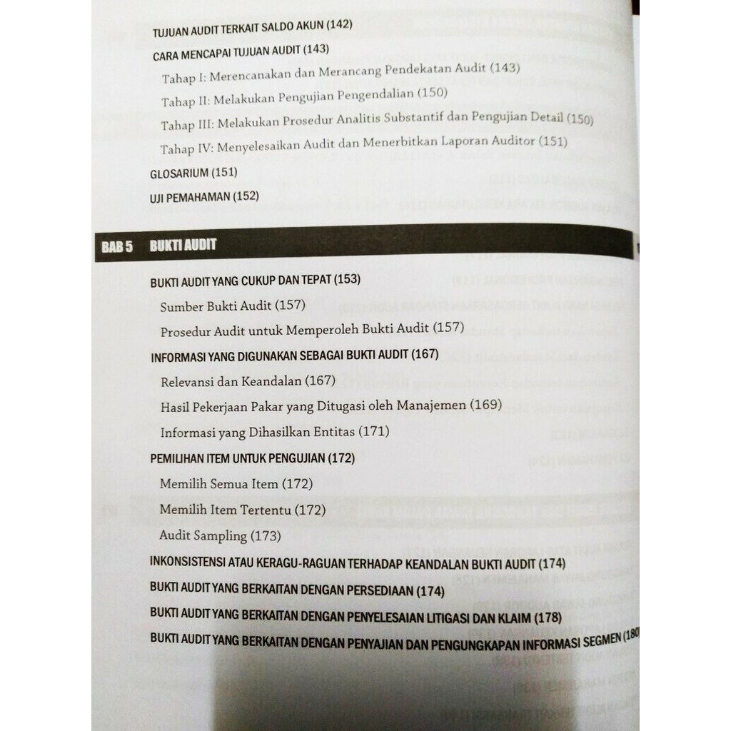 Bukti audit adalah segala informasi yang mendukung data yang disajikan dalam laporan keuangan , yang terdiri dari data akuntansi dan informasi pendukung lainnya . Jual Auditing Indonesia Shopee Indonesia