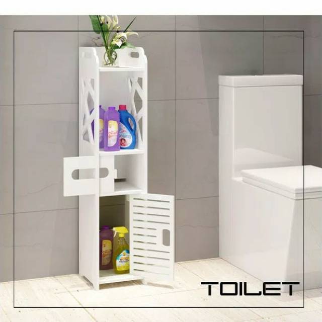 Toilet training merupakan proses anak belajar untuk buang air kecil (bak) dan buang air besar (bab) di toilet selayaknya orang dewasa. Rak Kamar Mandi Toilet Kabinet Lemari Kecil Bathroom Toilet Diy Cabinet Vintage Rack Shopee Indonesia