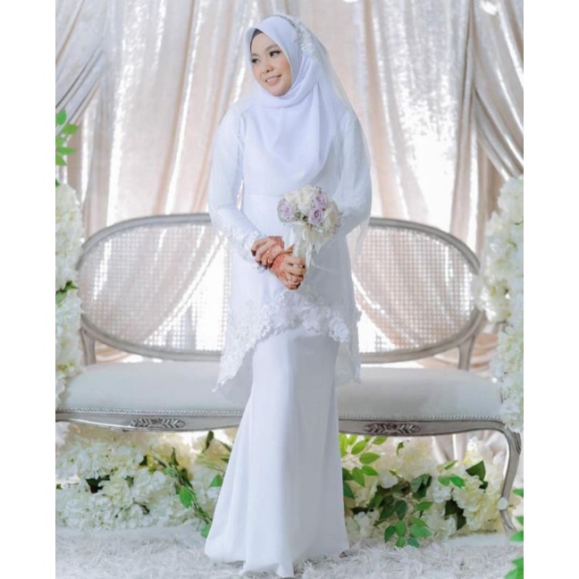 Selain untuk gaun pernikahan bisa juga ditiru untuk desain gaun . Jual Gaun Pengantin Muslimah Malaysia Melayu Gaun Pengantin Simpel Gaun Akad Gaun Walimah Wedding Dress Muslimah Indonesia Shopee Indonesia