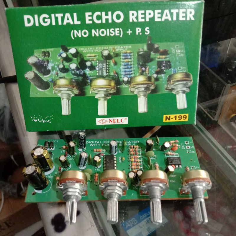 Flash sale kit / rangkaian digital echo repeat + 2 mic dtk sesuai gambar :) sku : Jual Digital Echo Repeater Nelc No Noise N 199 Kit Rangkaian Echo Mic Microphone Echo Mic Indonesia Shopee Indonesia