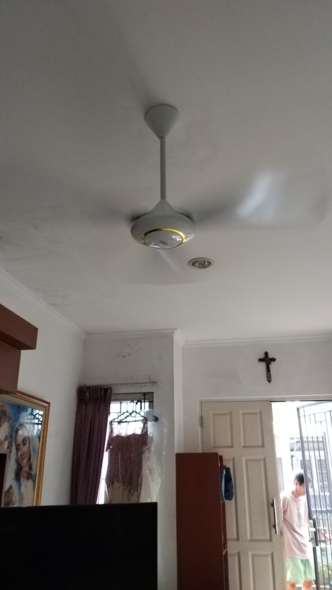 Lampu pendar dengan pencahayaan yang rendah agar lebih cantik. Cke Ceiling Fan 48 Inch Kipas Angin Gantung Plafon Rumah Sejuk Dingin Aman Shopee Indonesia