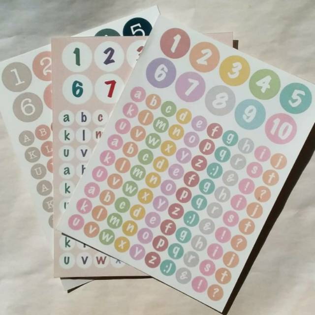 Mengakhiri kalimat dengan titik dan spasi dengan cepat: Alphabet Sticker Stiker Huruf Aesthetic Shopee Indonesia