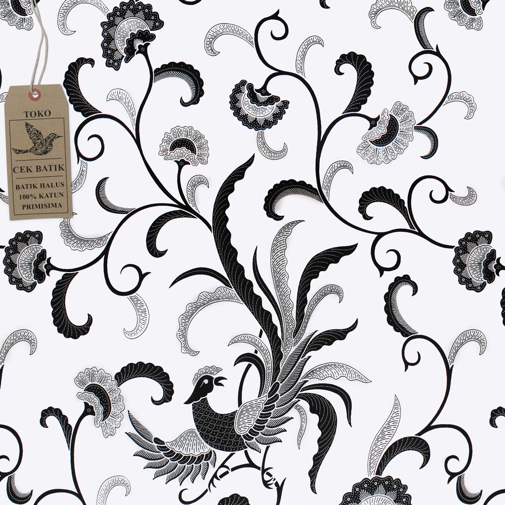 Jual Kain Batik - Motif Batik Sogan Hitam Putih Classic Indonesia|Shopee Indonesia 1024_X_1024_jpg