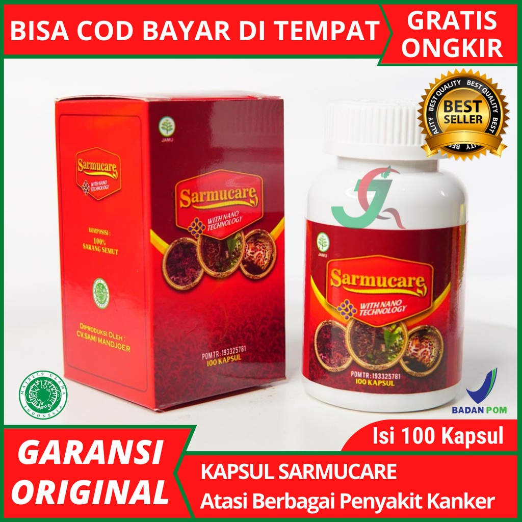 Jual Obat Benjolan Payudara Kelenjar Getah Bening Benjolan Di Telinga  SARMUCARE Kapsul Sarang Semut Melawan Berbagai Penyakit Kanker  Indonesia|Shopee Indonesia