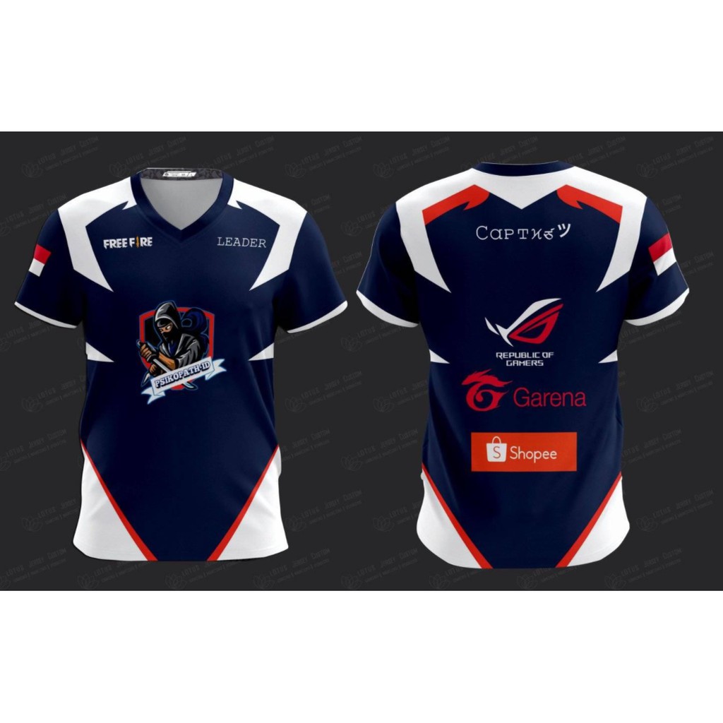 Dengan bahan jersey dryfit premium dengan cool fit tech, sangat adem dan nyaman di pakai dan menyerap keringat, pola . Jersey Kaos Baju Gaming Free Fire Pubg Custom Bisa Pakai Logo Sendiri Shopee Indonesia