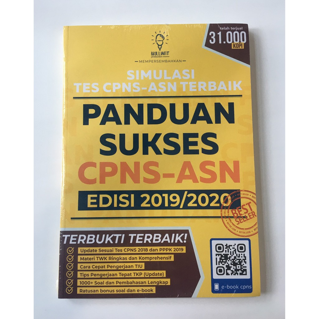 Petunjuk pendaftaran cpns, uud 1945, pu ebi, tes buta warna buku ini juga . Buku Panduan Sukses Skd Cpns Asn Brilliant 2020 Free E Book Shopee Indonesia