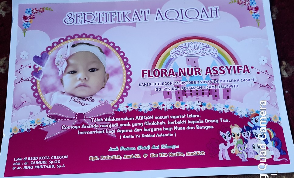 Contoh sertifikat aqiqah yang ibad aqiqahcatering berikan kepada pelanggan. Sertifikat Aqiqah Shopee Indonesia