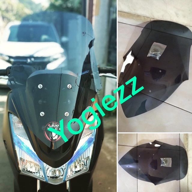 Jual Winshield lexi model xmax visor yamaha lexi flyscreen lexy windshield  lexi tinggi 55 model xmax Indonesia|Shopee Indonesia