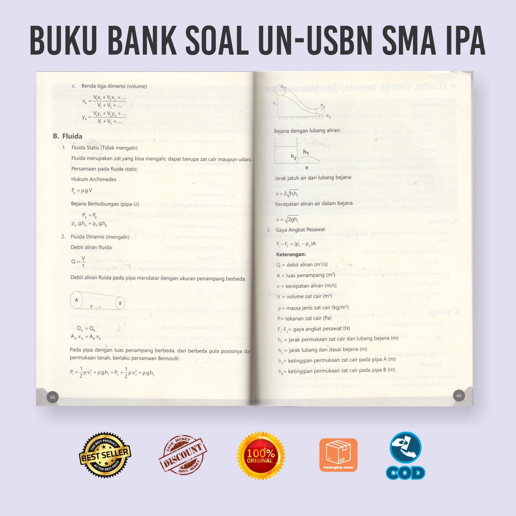 Contoh soal hots fluida dinamis. Buku Bimbingan Belajar Obral Murah Ipa Bank Soal Un Usbn Siap Lulus Shopee Indonesia