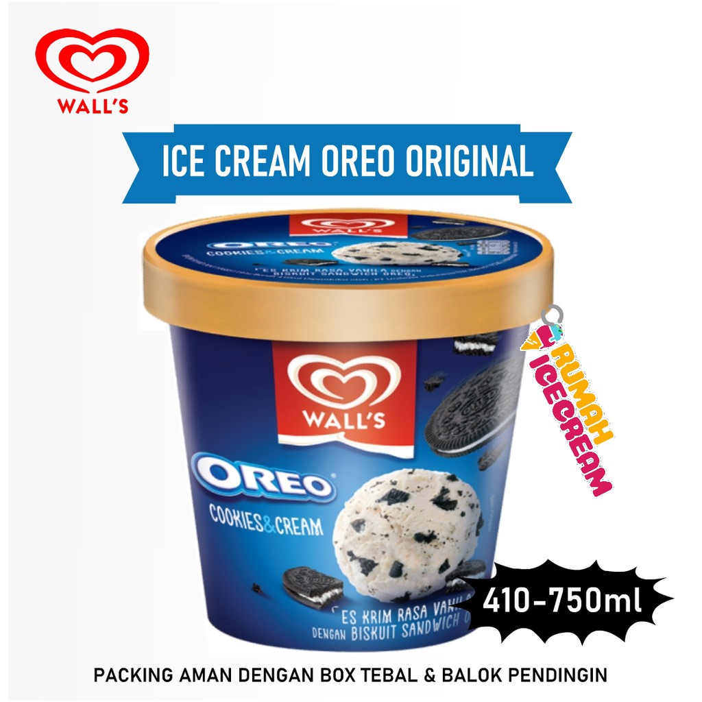 If a person eats half a cup, approximately the amount in th. Jual Walls Oreo Ice Cream Vanilla Harga Terbaik November 2021 Shopee Indonesia