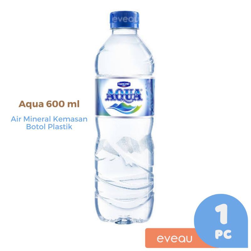 Aqua 600ml 600 ml Air Mineral Kemasan Botol Plastik Akua Drinking Water  Minuman Sehat | Shopee Indonesia
