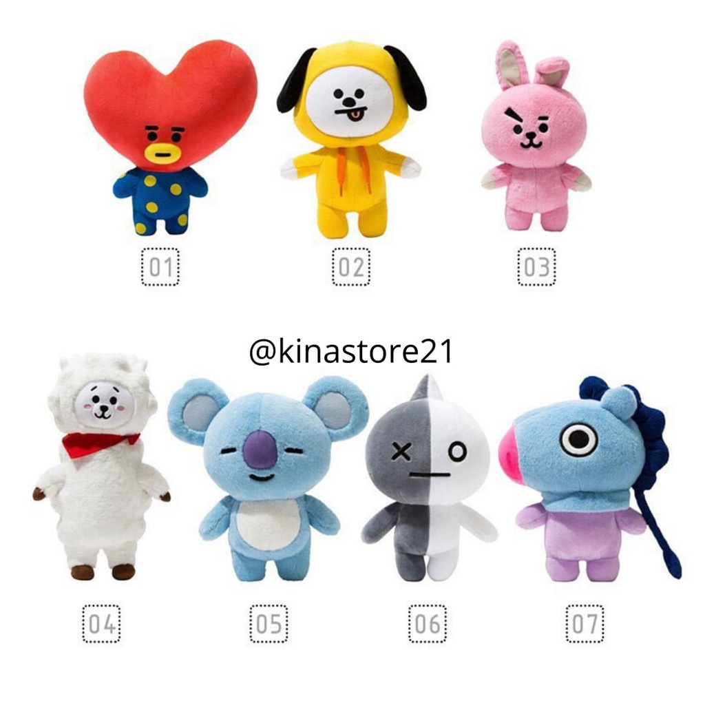 Boneka BT21 Unofficial Full Body / Boneka BTS / Boneka BTS Termurah /  Standing Doll BT21 Unofficial | Shopee Indonesia