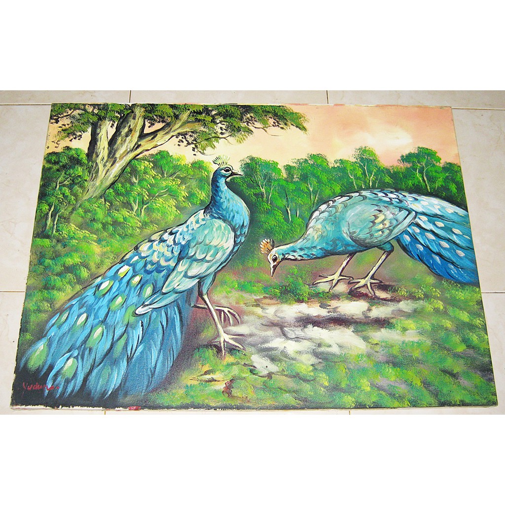 Jual Lukisan Burung Dengan Background Pepohonan Indonesia|Shopee Indonesia 1024_X_1024_jpg