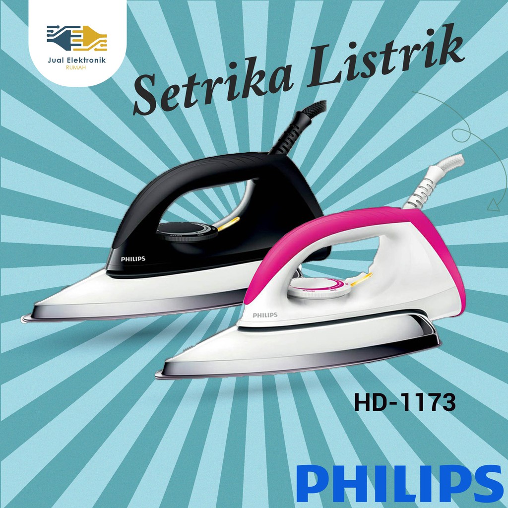Fungsi utama thermostat pada setrika listrik adalah untuk . Setrika Listrik Philips Hd1173 40 Hd1173 80 Keramik Dry Iron Kualitas Terbaik Shopee Indonesia