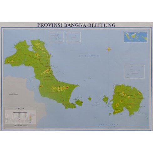 PETA PROVINSI KEPULAUAN BANGKA BELITUNG (LIPAT) | Shopee Indonesia