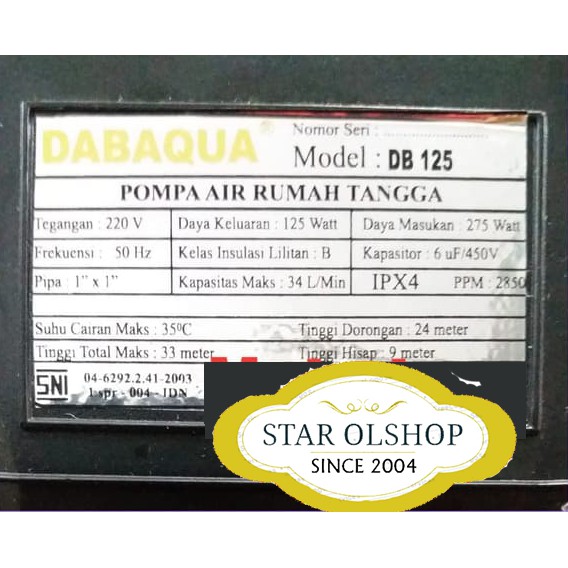 Harga pompa air shimizu semi jet pump 108 bit, harga shimizu jet 300 bit, cara memasang pompa air shimizu jet 100 bit, spesifikasi pompa air . Name Plate Pompa Air Shimizu - art deco information