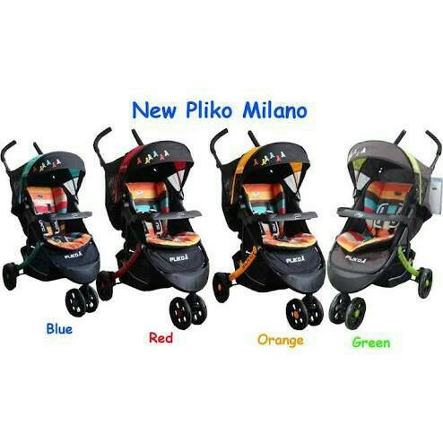 To open a chicco stroller, hold the stroller with the wheels facing forward, unlock the latch and maneuver the wheels away from you. Stroller Pliko Milano / Stroler Pliko Milano / Kereta Bayi Pliko Milano