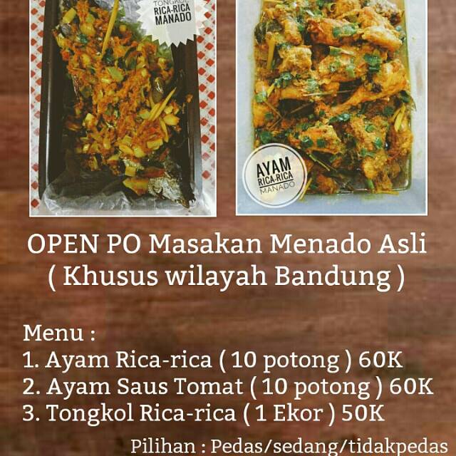Jual Masakan Menado. Ayam Rica-rica, Ayam saus Tomat, Ikan Tongkol Rica-rica  Indonesia|Shopee Indonesia