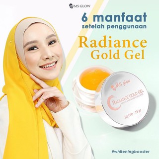 Radiance gold gel ms glow ; RADIANCE GOLD GEL MS GLOW Radiance Gold Msglow Skincare Wajah Pencerah