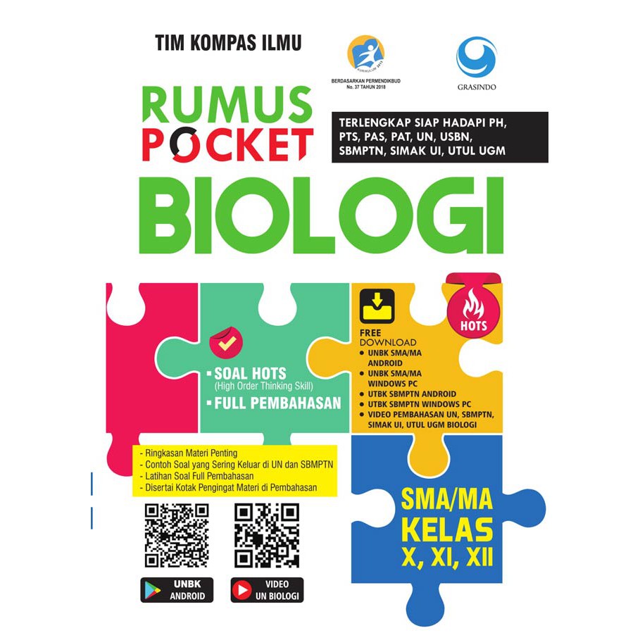 Silakan baca untuk persiapan ujian unbk biologi mu! Rumus Pocket Biologi Sma Ma Kelas X Xi Xii Tim Kompas Ilmu Shopee Indonesia
