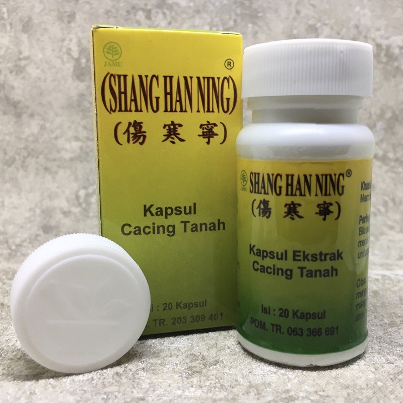 obat tifus obat tipes kapsul cacing tanah Shang han ning isi 20 kapsul |  Shopee Indonesia