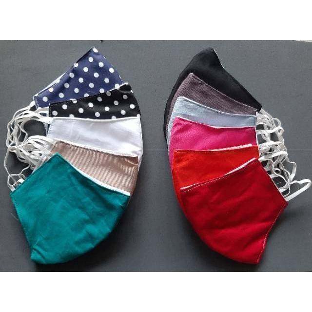 Biasanya, masker medis sekali pakai memiliki kawat di bagian hidung agar risiko kebocoran saat memakai masker semakin kecil. Masker kain model earloop biasa dan hijab 3 lapis / non