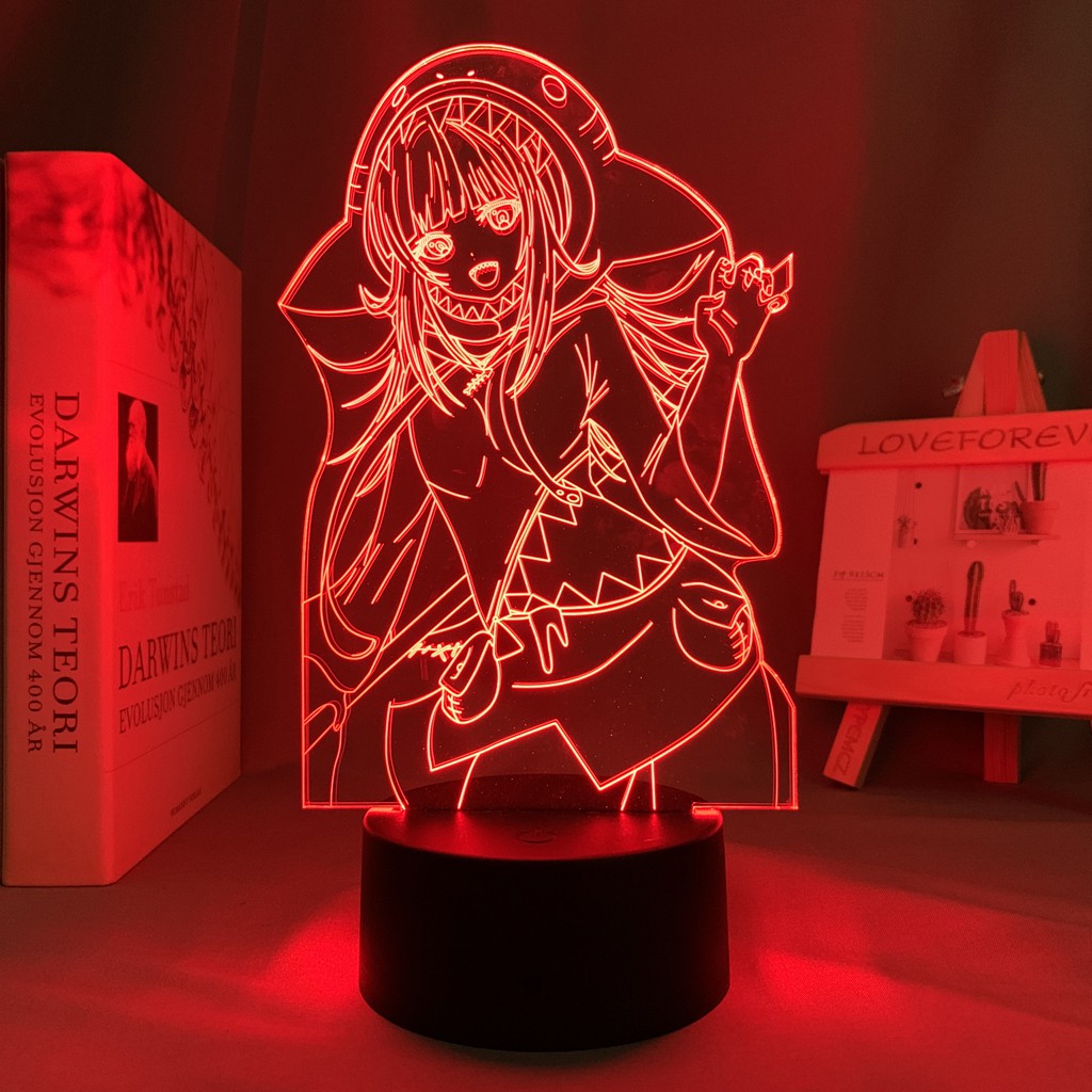Genshin lampu malam led rgb 3d model game impact gawr gura untuk dekorasi meja. Genshin Impact Child Night Light Led Color Changing Usb Battery Powered Usb Lamp Gawr Gura Game Room Decor Unique Gift F Shopee Thailand