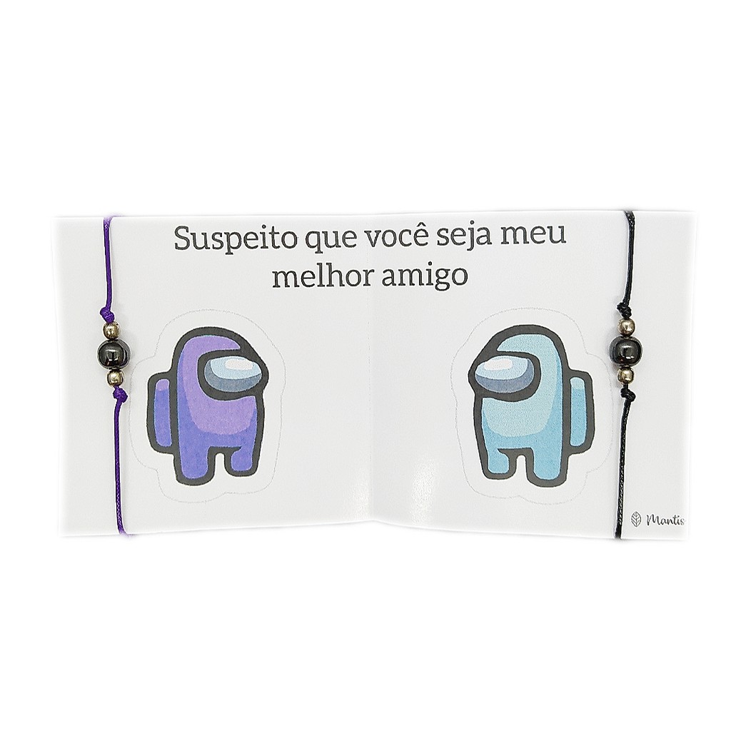Pulseiras da Amizade Among Us Magnética Imã melhor amigo