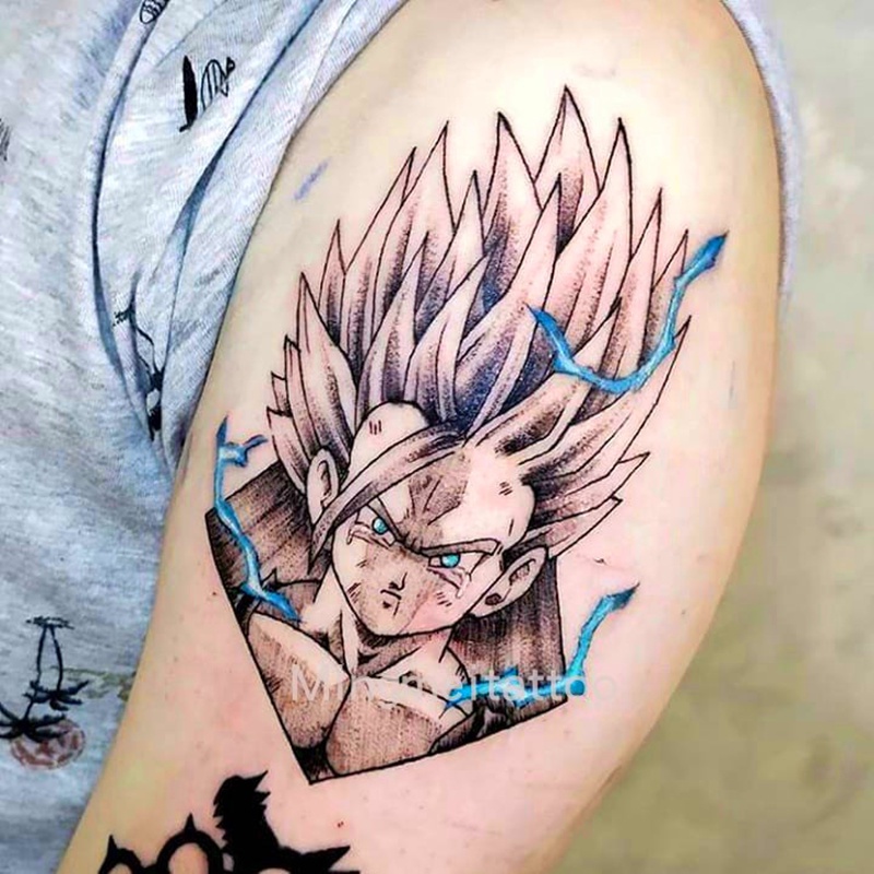 6 Folhas De Tatuagem Temporária De Dragon Ball / Goku / Tatuagem Temporária / Impermeável | Shopee Brasil 800_x_800_jpg