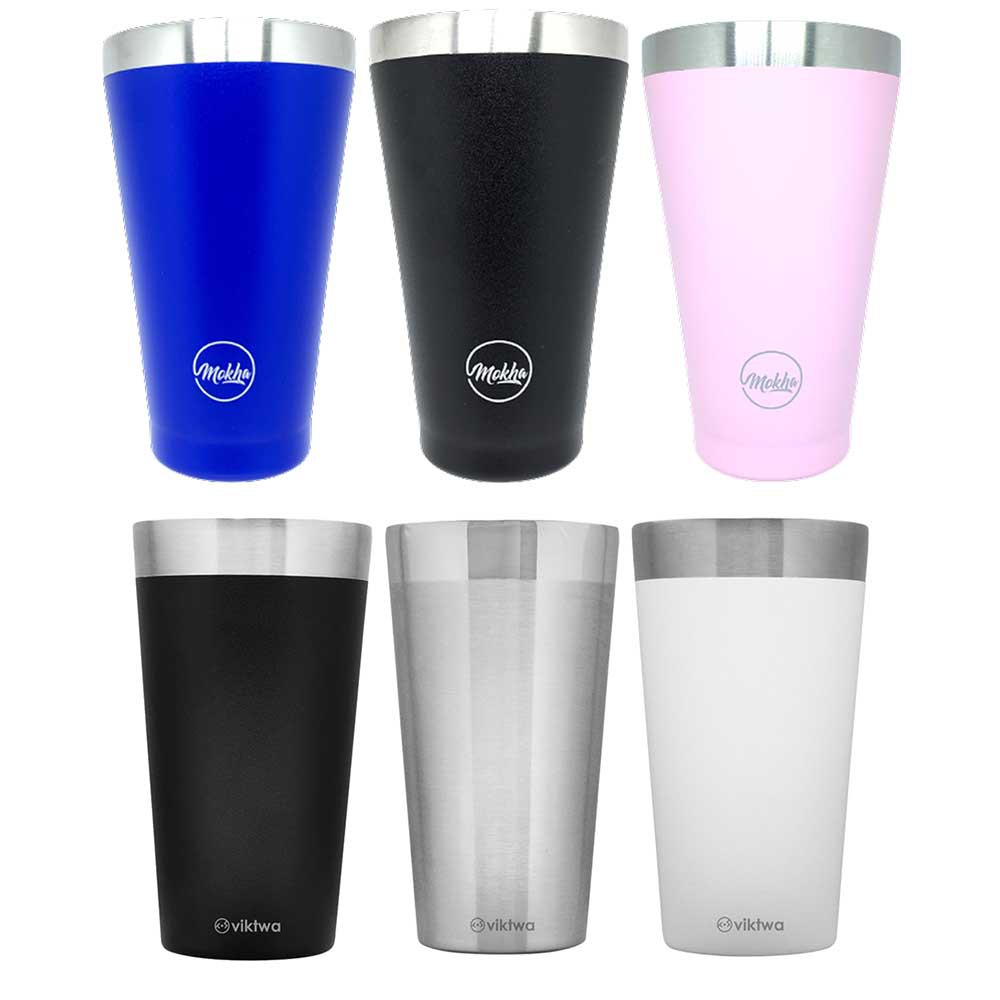 Copo Térmico Mokha Viktwa 473ml Cerveja Várias Cores inox