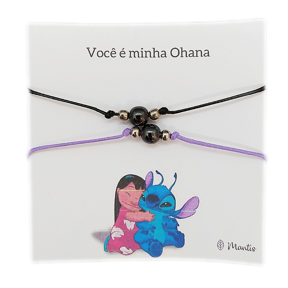 Conjunto de Pulseiras da Amizade Magnética com Imã Tema