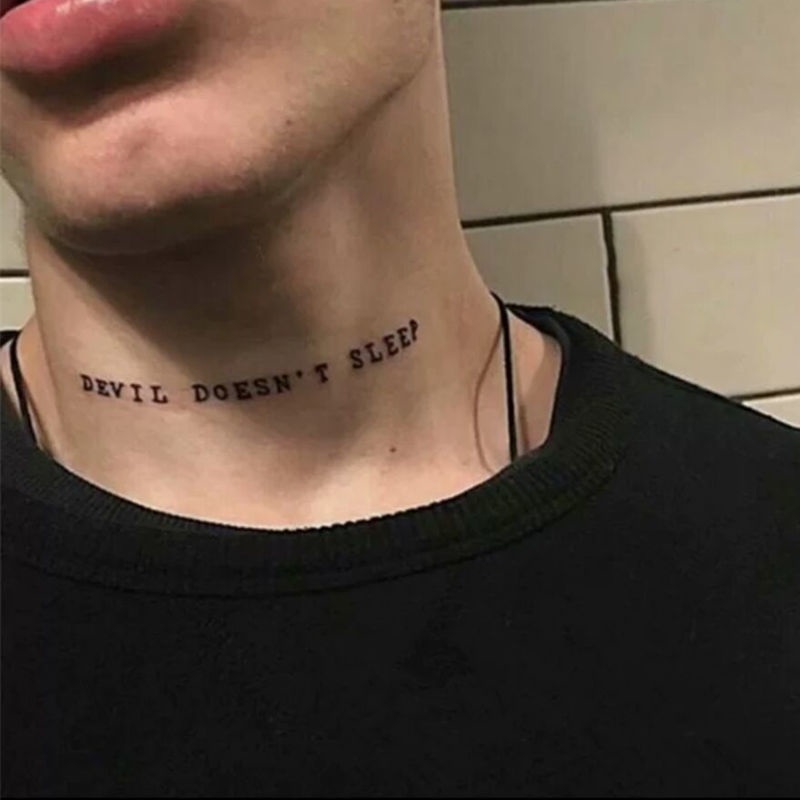 Tatuagem Temporária A Prova D Água De Longa Duração Feminino Masculino Pescoço Rosas Inglês Grande | Shopee Brasil 800_x_800_jpg
